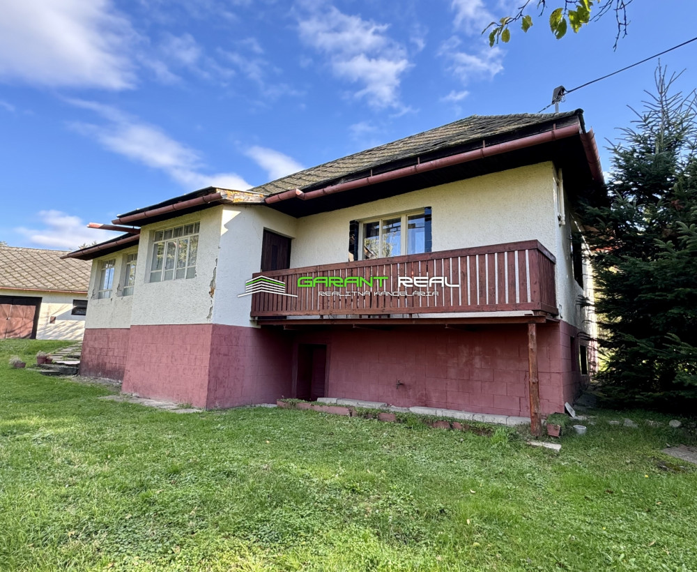 GARANT REAL predaj 2 - izbový rodinný dom 95 m2 s pozemkom 1333 m2, Žehňa, okr. Prešov