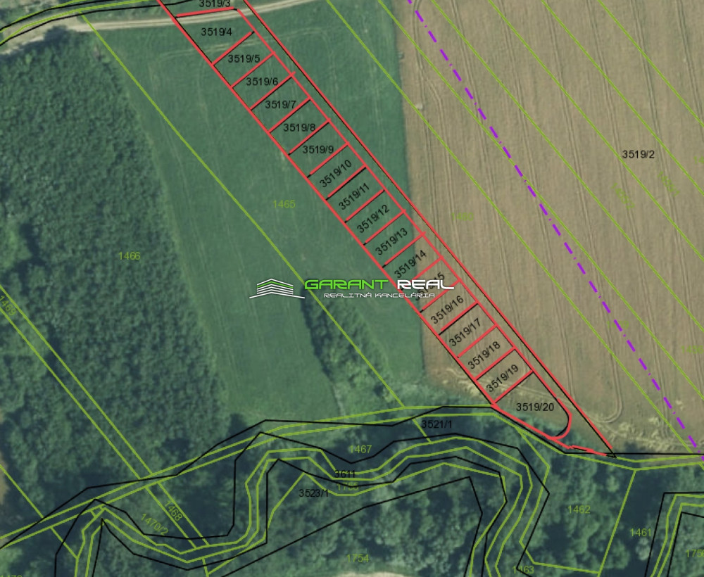 GARANT REAL - predaj záhradky 260 m2 - 430 m2, Prešov, Solivar