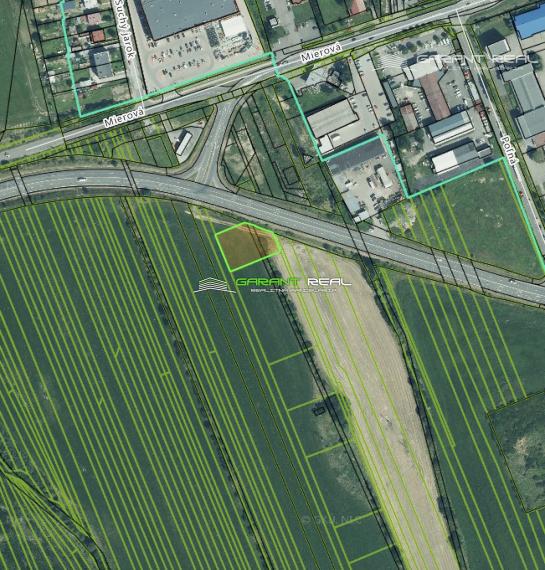 GARANT REAL - predaj pozemok na komerčné účely, 1714 m2, Humenné
