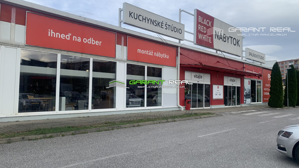 GARANT REAL - prenájom obchodný priestor 657 m2 v rámci obchodného centra Black Red White, Pod Táborom, Sídlisko Sekčov,, Prešov