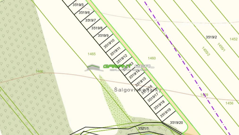 GARANT REAL - predaj záhradky 260 m2 - 430 m2, Prešov, Solivar