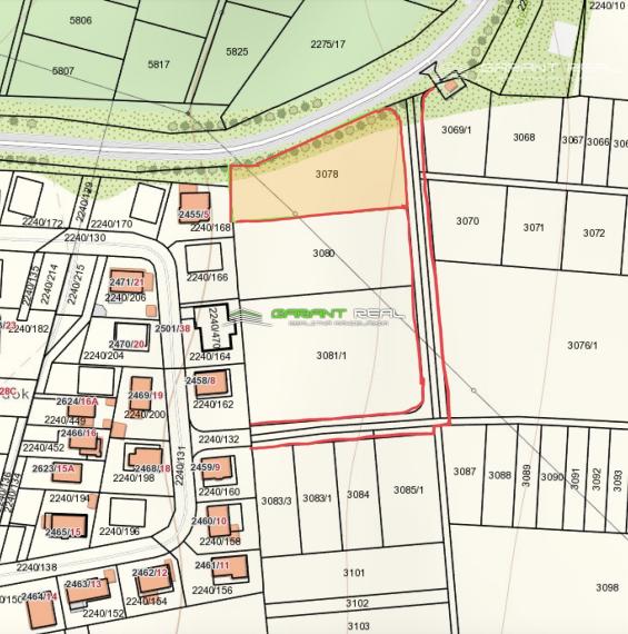 GARANT REAL - predaj stavebné pozemky 525 m2, 546 m2, 1367 m2, Veľký Šariš, Kanaš