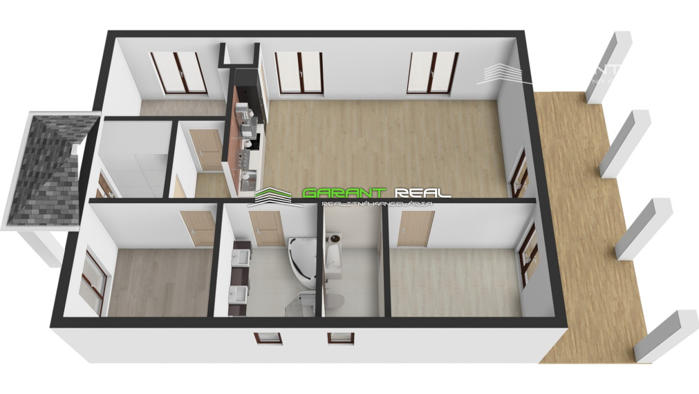 GARANT REAL - predaj novostavba rodinný dom, 4-izbový bungalov, 120 m2, Prešov, Nižná Šebastová