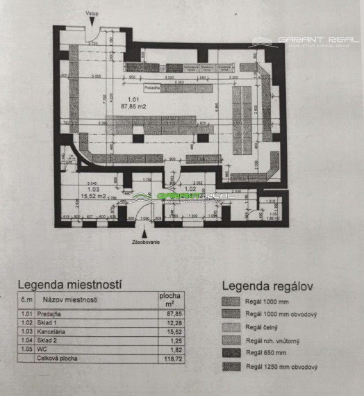 GARANT REAL - predaj obchodný priestor s výkladom, 120 m2, Stropkov, centrum