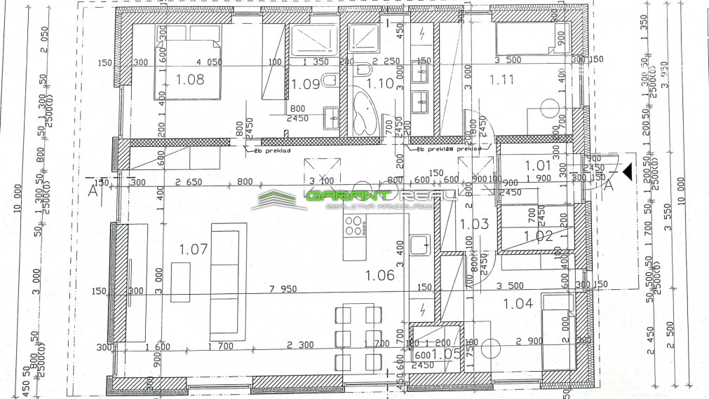 GARANT REAL - predaj rodinný dom, 4 - izbový bungalov 110 m2, Prešov, Nižná Šebastová