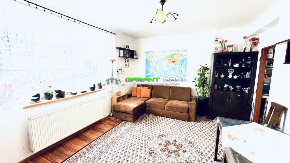 GARANT REAL predaj 3-izbový tehlový byt 50 m2, so samostatným kúrením, so záhradkou a garážou, Veľký Šariš, Matice slovenskej