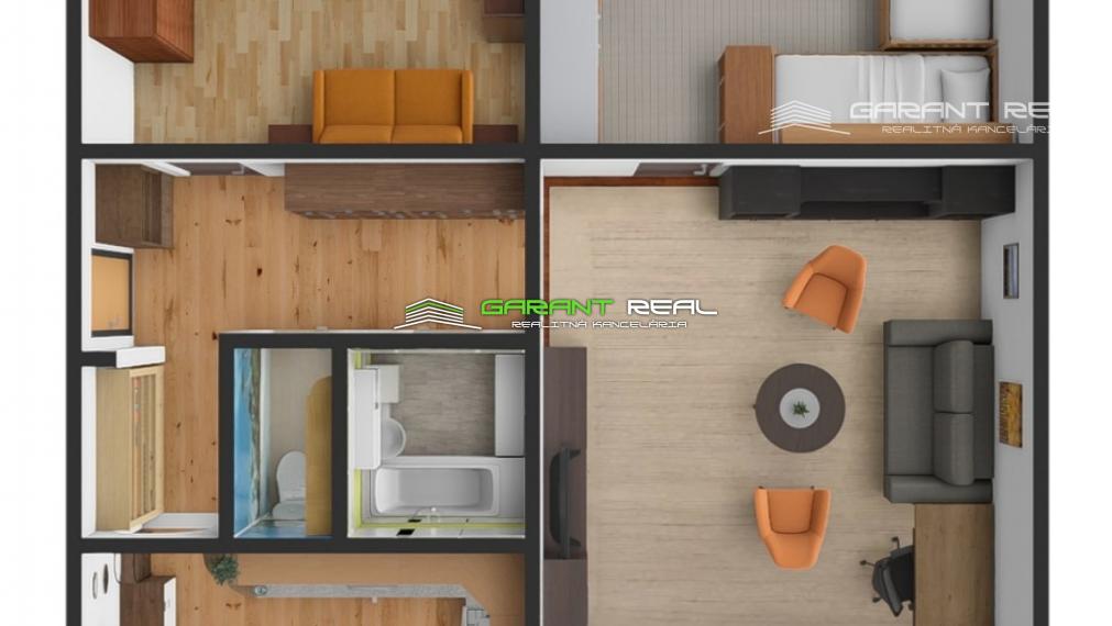 GARANT REAL - predaj 3-izbový byt 72 m2, s loggiou 7,5 m2, po rekonštrukcii, Prešov, Sekčov, ul. Pavla Horova