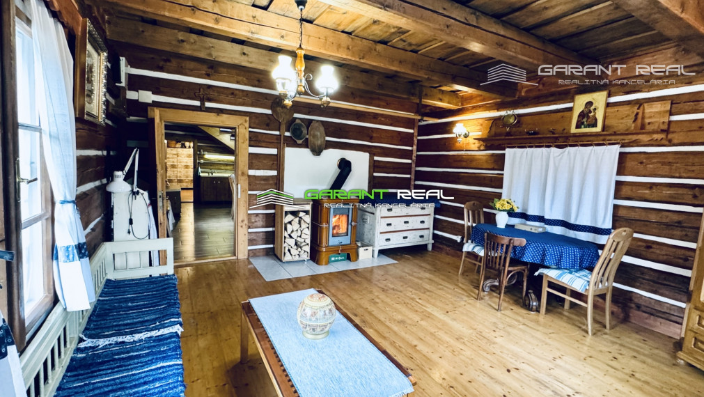 GARANT REAL - predaj chalupa, drevenica,134 m2 úžitková plocha, na pozemku 446 m2, Liptovský Mikuláš,,Važec, ul. Vyšná