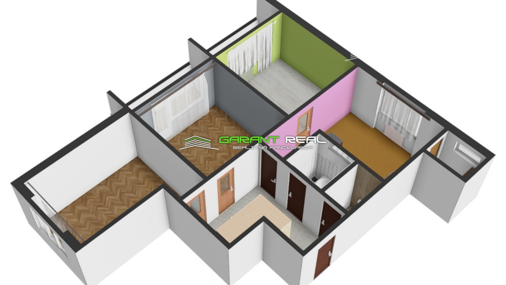 GARANT REAL - predaj 3-izbový tehlový byt 90 m2 s 2 loggiami, Prešov, Sídlisko II, Nábrežná ul.