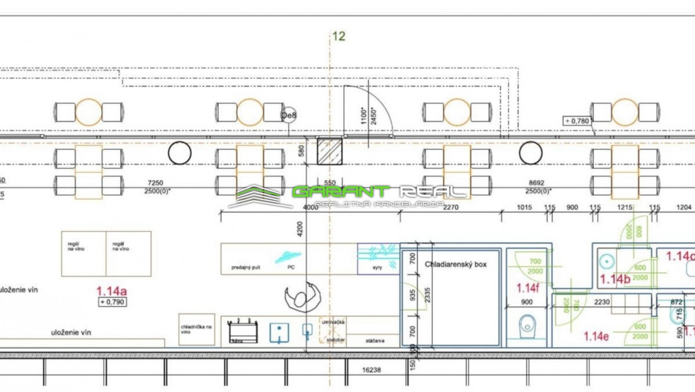 GARANT REAL - predaj kaviareň a vinotéka, 80 m2, Košice, Staré mesto, Kasárenské námestie