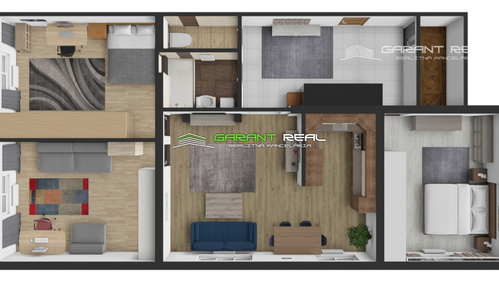 GARANT REAL - predaj 4-izbový tehlový byt, 79 m2, Prešov, širšie centrum