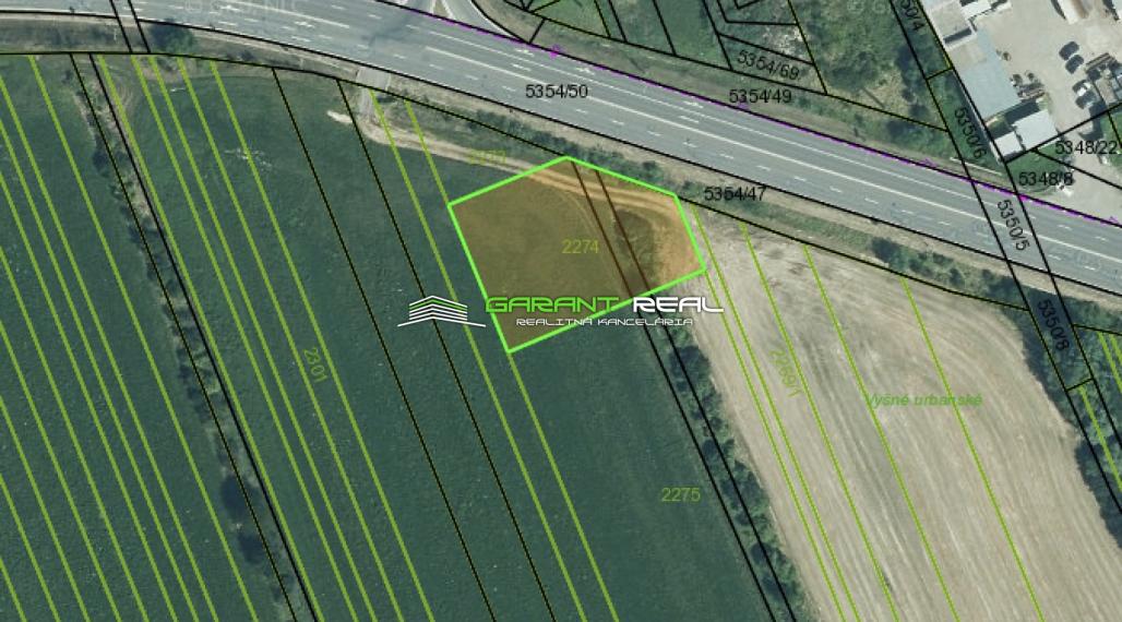 GARANT REAL - predaj pozemok na komerčné účely, 1714 m2, Humenné