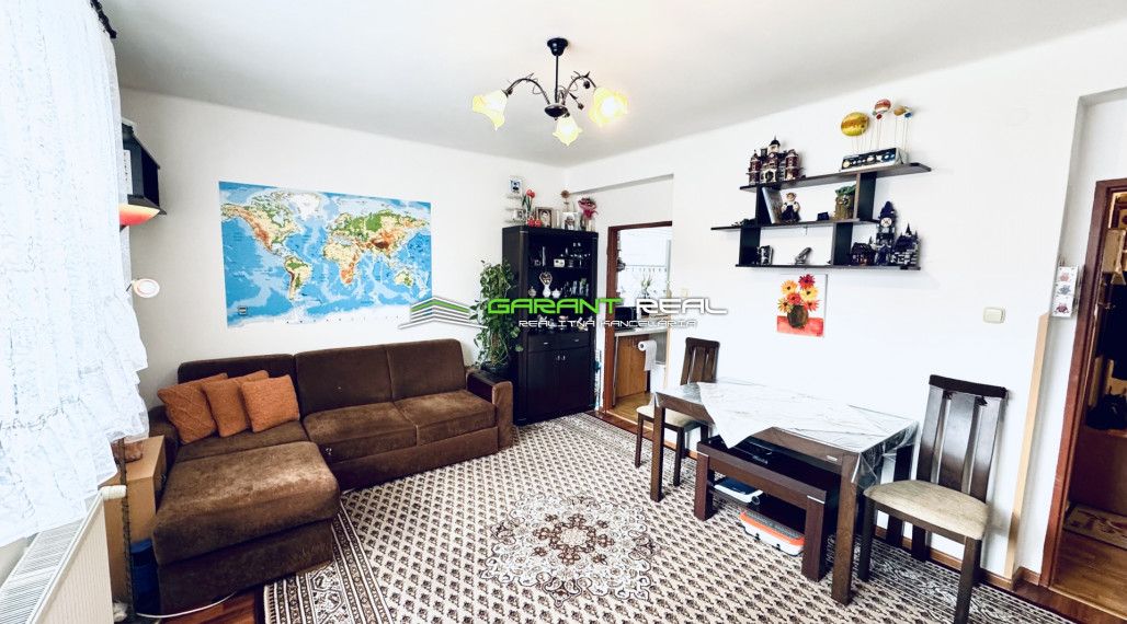 "REZERVOVANÉ" GARANT REAL predaj 3-izbový tehlový byt 57 m2, so samostatným kúrením, so záhradkou a garážou, Veľký Šariš, Matice slovenskej